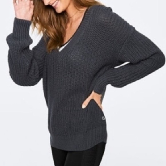 PINK Victoria's Secret Sweaters - ✨Pink Victoria’s Secret Boyfriend V Neck S…